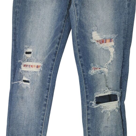 KanCan KC6339D Distressed Skinny Jeans Juniors Sz 3/25 Medium Wash Stretch Denim - Picture 3 of 11